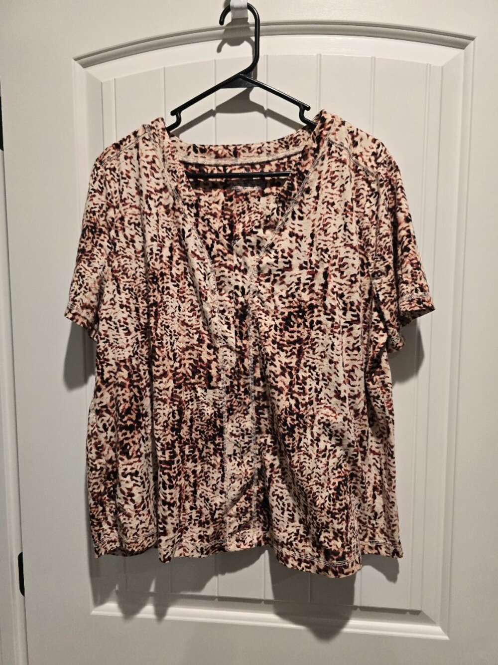 Westbound V Neck Cotton Shirt 1X